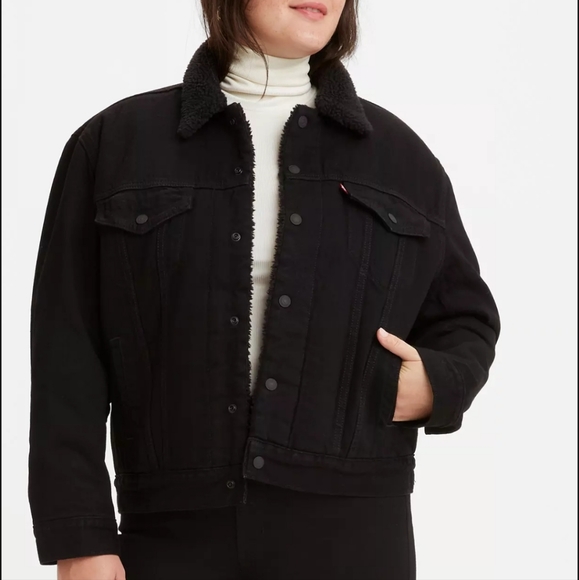 Levi's Ex-Boyfriend Sherpa Trucker Jacket - Picture 1 of 6